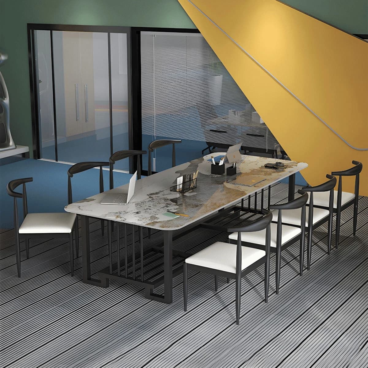 ÇLM65913 Modern MDF Dikdörtgen Çalışma Masası