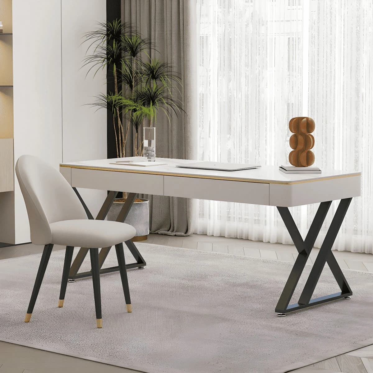 KC-0249 Metal Çalışma Masası Modern Tasarım Ofis Masası