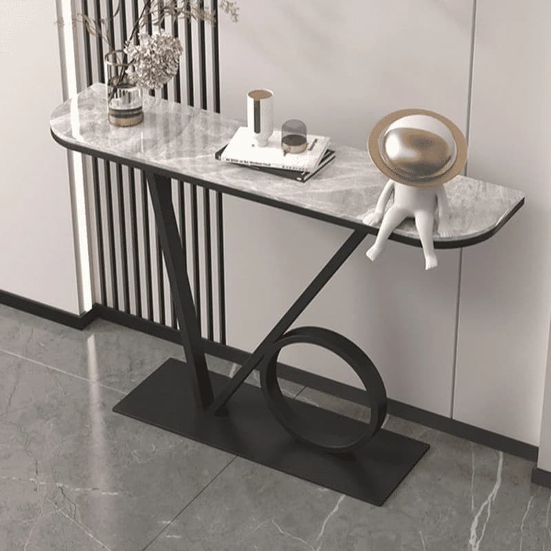 DRS-02 Modern Dikdörtgen Konsol Masa MDF Metal Ayaklı