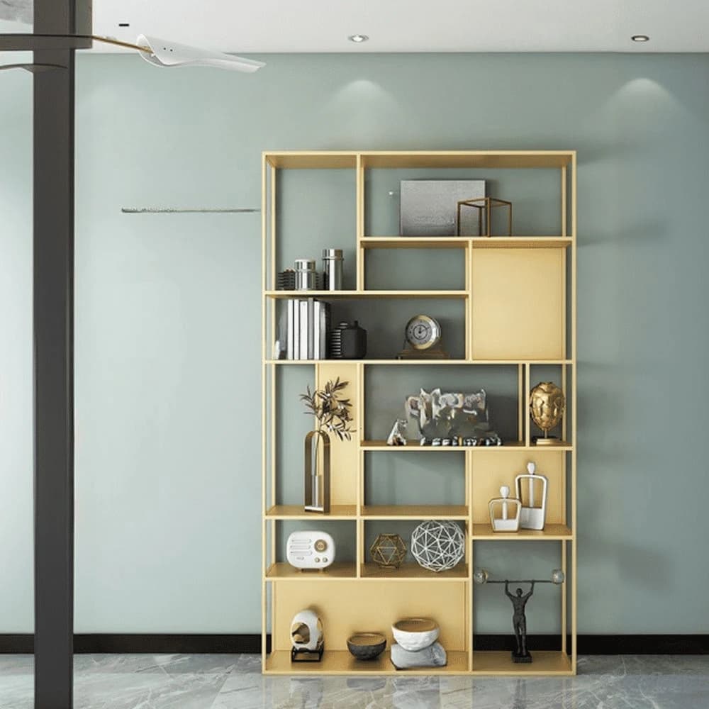 KC-0237 7-Katmanlı Modern Metal Kitaplık ve Teşhir Rafı