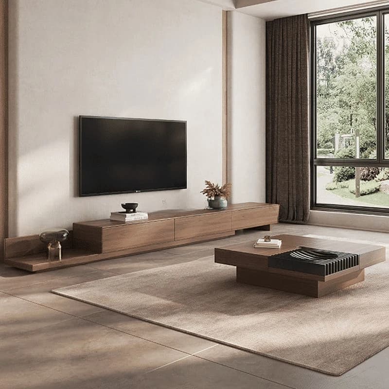 KTV-016 Modern Dikdörtgen TV Sehpası Ahşap 3 Çekmeceli 330 cm