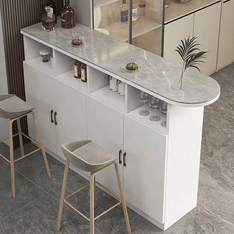 BRM86434 Modern MDF Tabla Ahşap Tabanlı Bar Masası