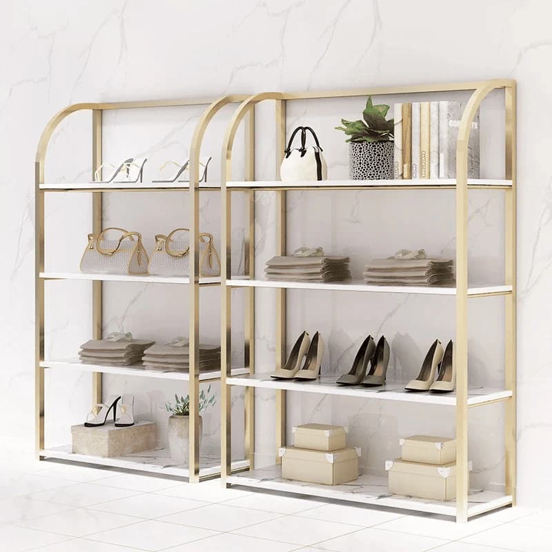 MĞZ4243 Modern Ayaklı Metal Ayarlanabilir Konfeksiyon Askılık Standı