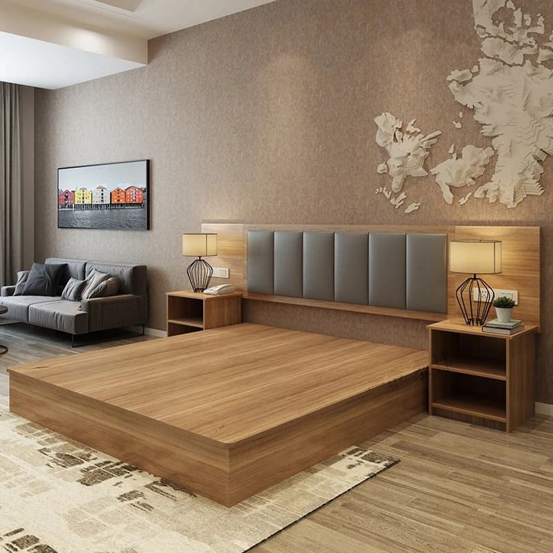 KC-034 Modern Lüks MDF Otel Yatak Odası Seti