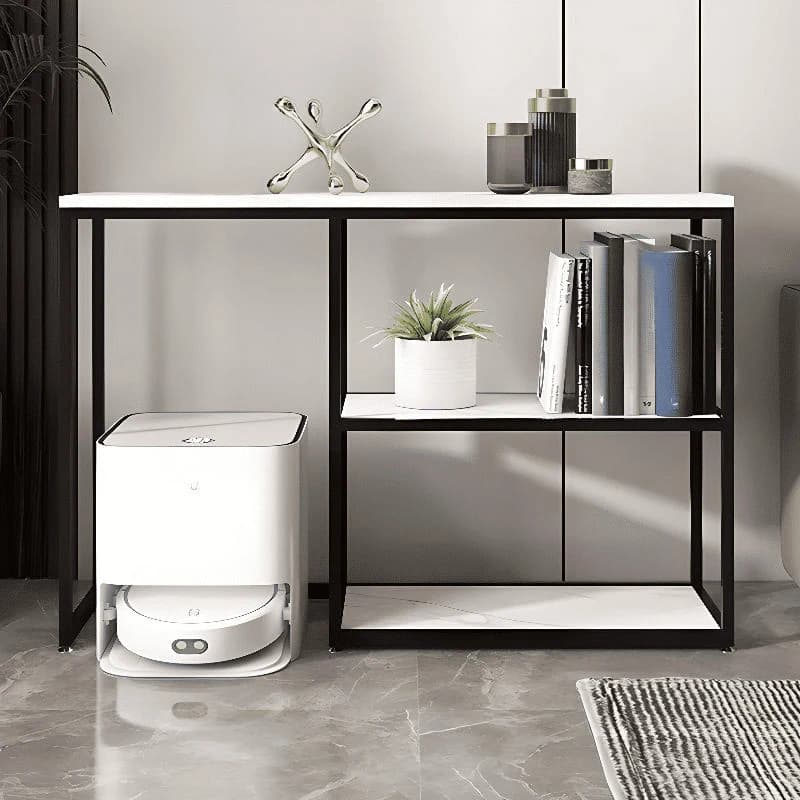 DRS-K2Modern Dikdörtgen Konsol Masa MDF Metal Ayaklı